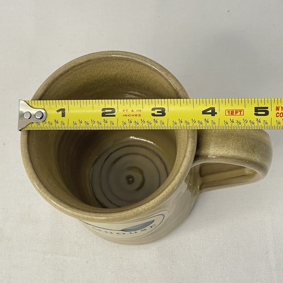 Deneen Pottery 2019 Farmhouse Beige Tan Coffee Mug Spoon - Picture 7 of 7